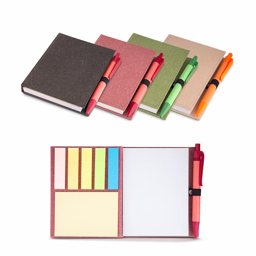 Mini Caderno A6 com caneta (13x11cm)